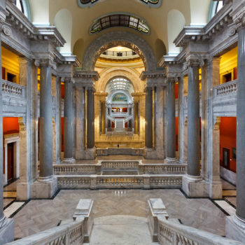 Interior or House and Senate Chamber floors in the State Capitol