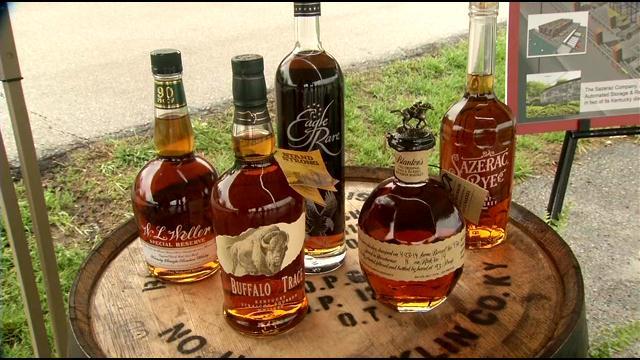 bottles of the different labels Buffalo Trace carries