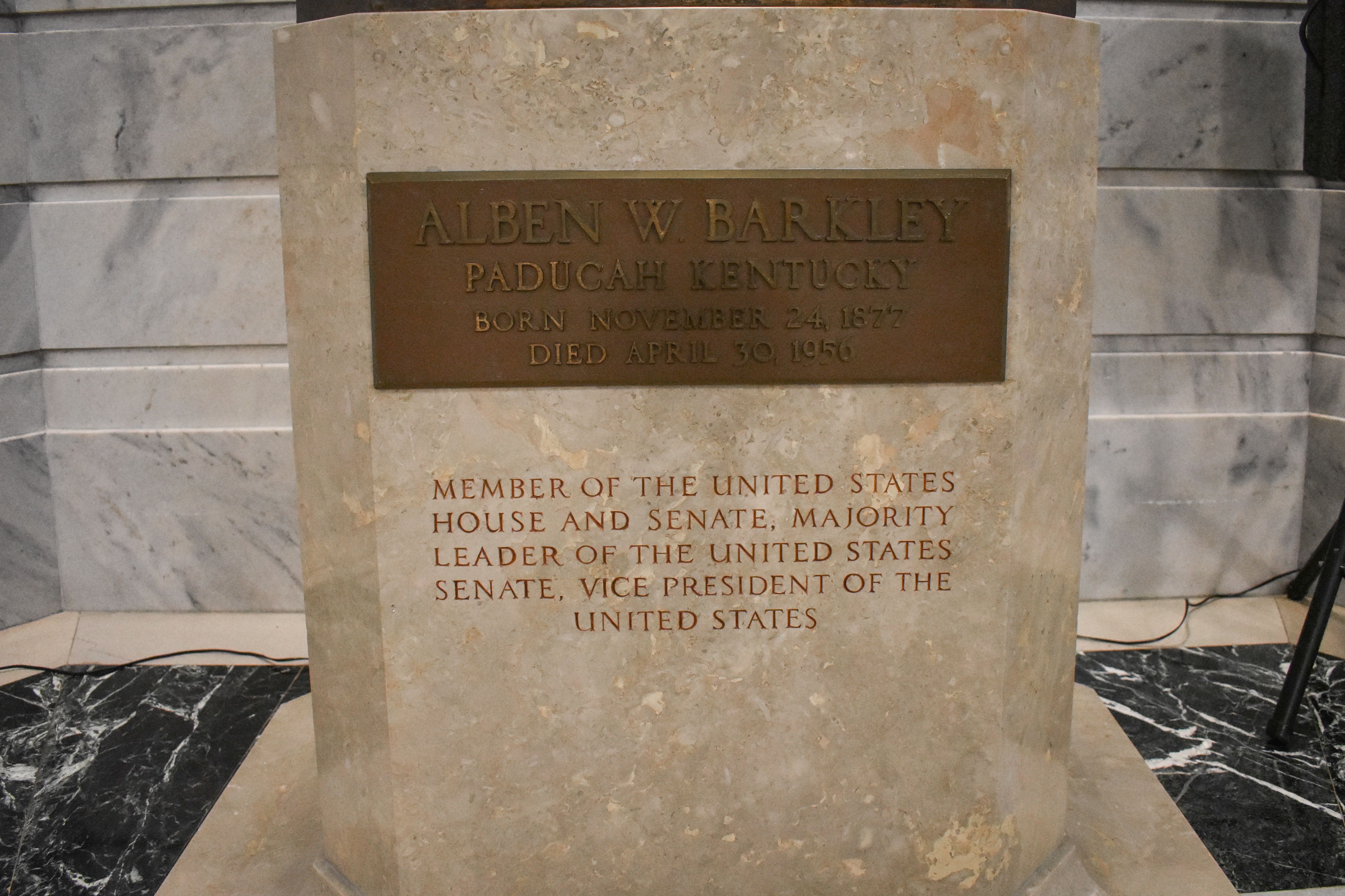 Alben Barkley Statue
