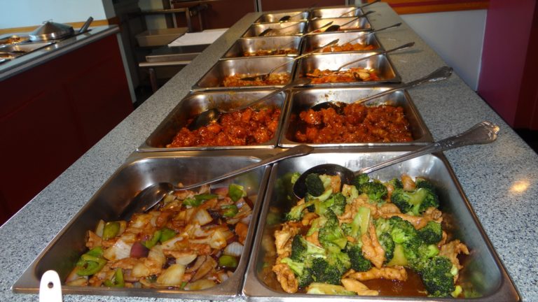 buffet of Chinese food