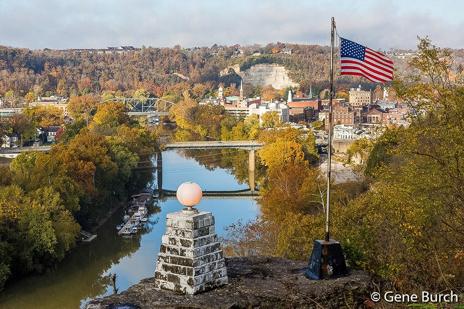 photo of Downtown Frankfort from the Cemetery, taken by Gene Burch