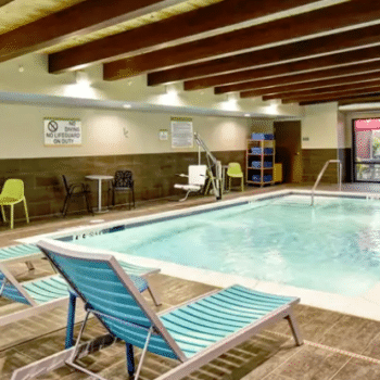 indoor saltwater pool at Home2 Suites