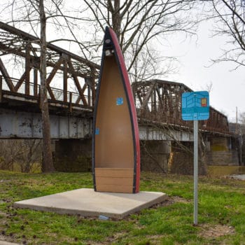 Rivers that Talk and Bridges the Sing sculpture