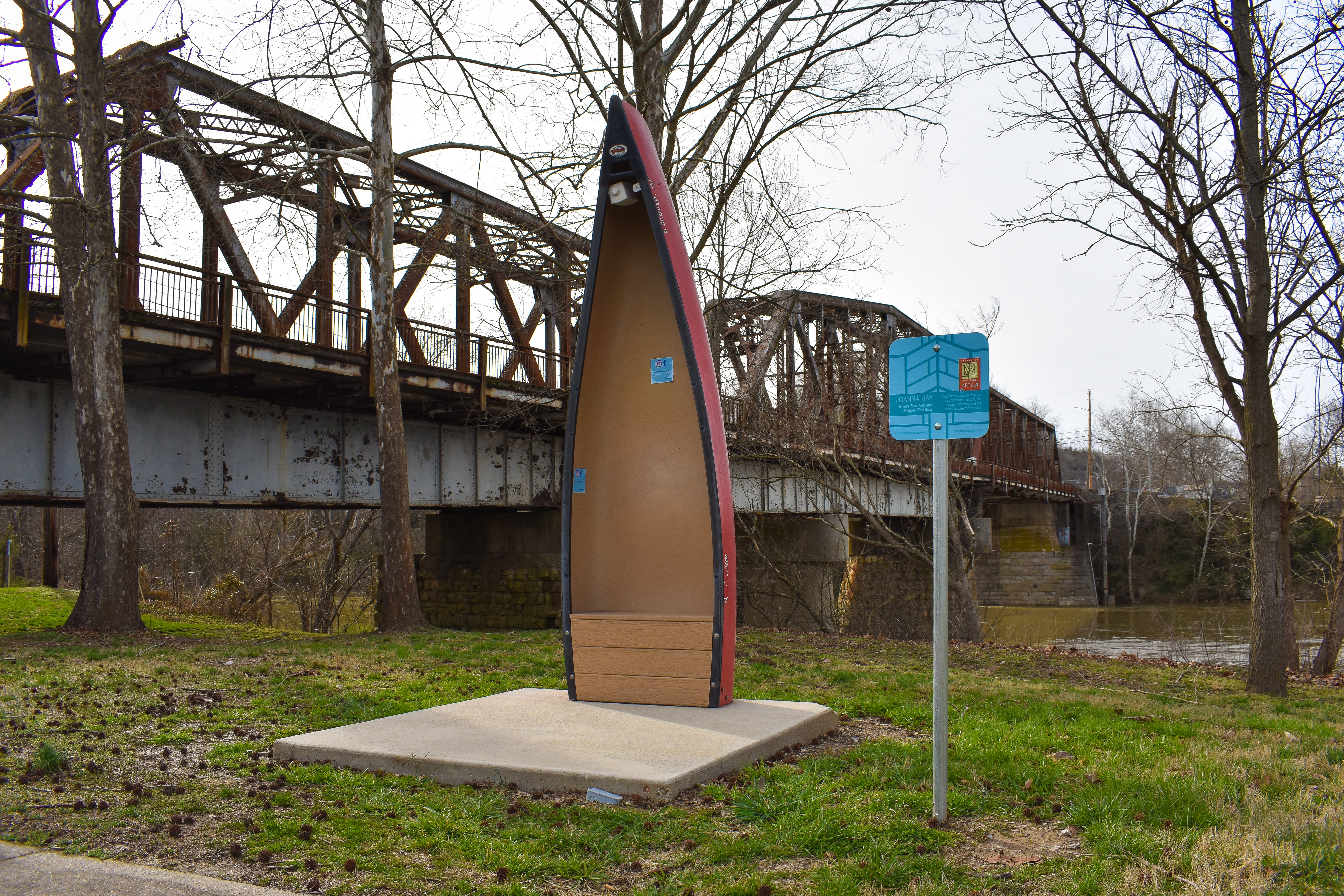 Rivers that Talk and Bridges the Sing sculpture